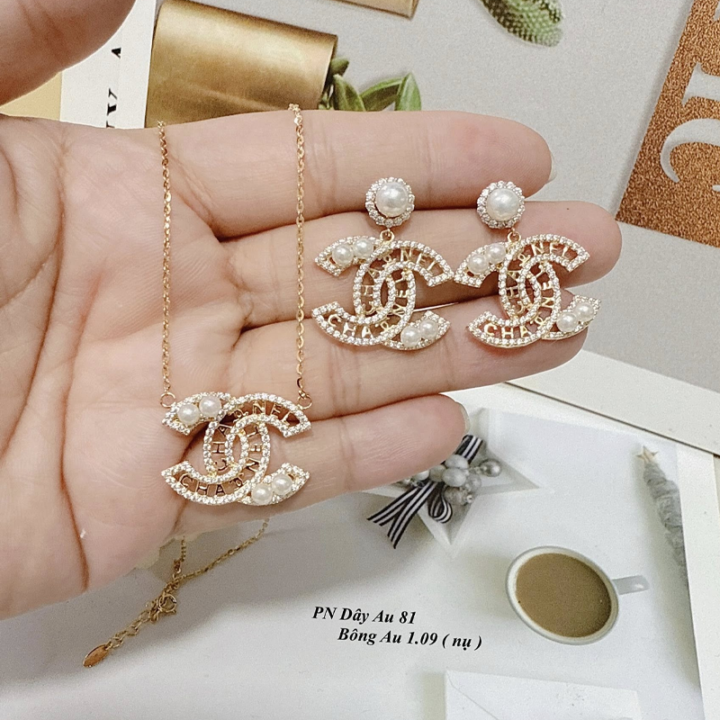 Set Dây Chuyền - Bông Tai