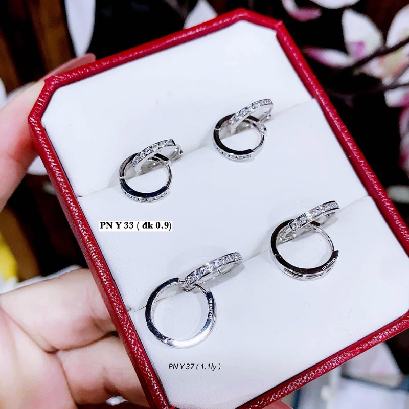 Bông Tai Vàng Trắng